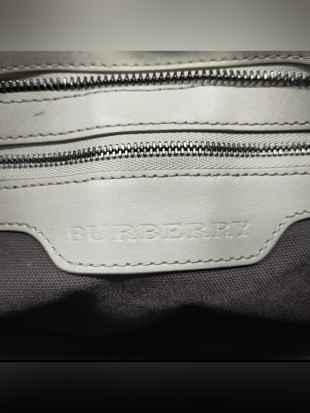 Burberry Beige Plaid Crossbody Bag with Black Accents - Picture 9 of 11